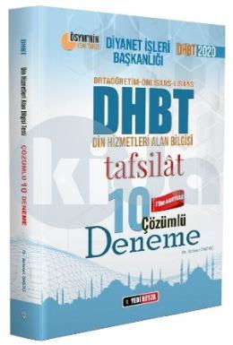 Yedibeyza Yayınları 2020 DHBT Tafsilat 10 Deneme Çözümlü (İADESİZ)