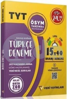 Veri TYT 15 x 40 Türkçe Deneme