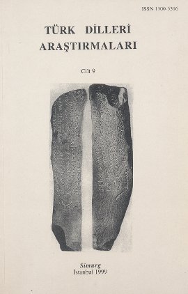 Türk Dilleri Araştırmaları Yıllığı 1999 Cilt: 9