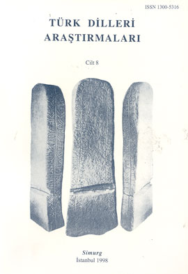 Türk Dilleri Araştırmaları Yıllığı 1998 Cilt: 8