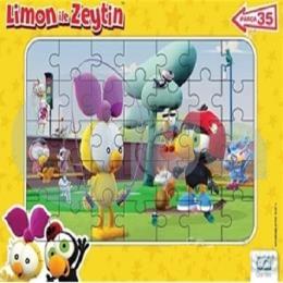 Limon ile Zeytin Frame Puzzle 2 Sarı (35 Parça)