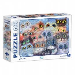 Kediler Puzzle 500 Parça