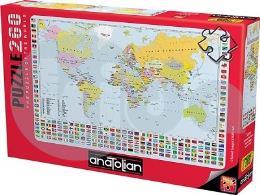 Anatolian Puzzle Dünya Siyasi Harita 260 Parça