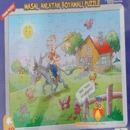 Masal Anlatan Boyamalı Puzzle - Keloğlanın Sihirli Mührü