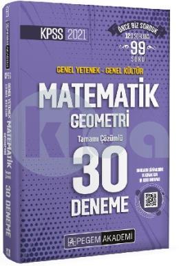 Pegem 2021 KPSS Matematik - Geometri 30 Deneme (İADESİZ)