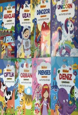 Stıcker Çıkartmalı Aktivite Kitabı (8 Kitap Takım)