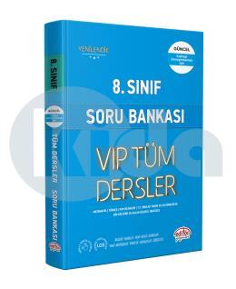 Editör 8. Sınıf VIP Tüm Dersler Soru Bankası Mavi Kitap