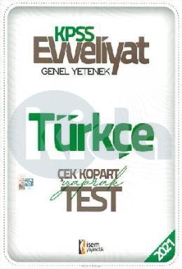 İsem 2021 Evveliyat KPSS Türkçe Çek Kopar Yaprak Test (İADESİZ)