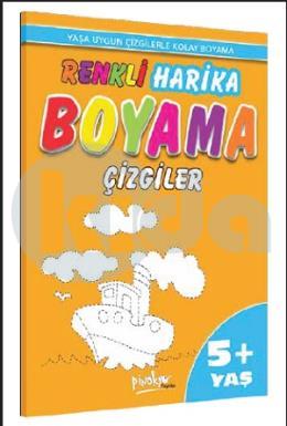 Renkli Harika Boyama Çizgiler - 5+ Yaş