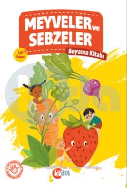 Meyveler ve Sebzeler Boyama Kitabı