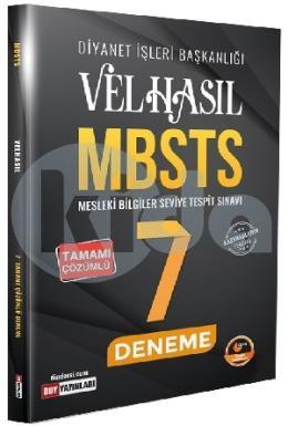 DDY MBSTS Velhasıl 7 Deneme Çözümlü (İADESİZ)