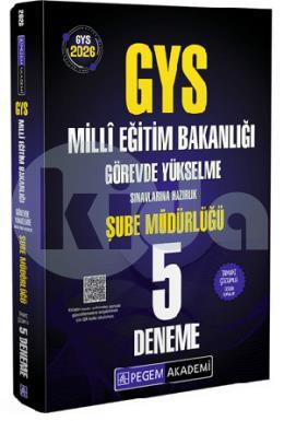 Pegem 2026 GYS MEB Şube Müdürlüğü Hazırlık 5 Deneme
