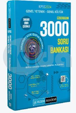 Pegem 2024 KPSS Genel Yetenek Genel Kültür Ezberbozan 3000 Soru Bankası