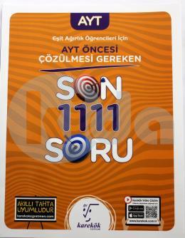 Karekök AYT Öncesi Çözülmesi Gereken Son 1111 Soru Eşit Ağırlık Öğrencileri İçin