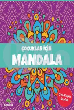 Çocuklar İçin Mandala Mor