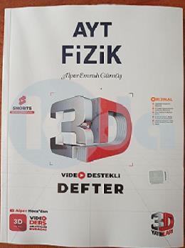 3D AYT Fizik Video Destekli Defter